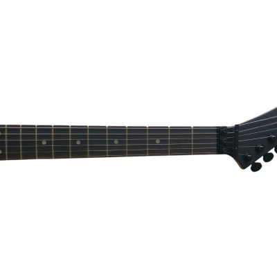 Custom Obsidian George Lynch White Skull And Bones Hand Painted Carved Skeleton Guitar - Image 5