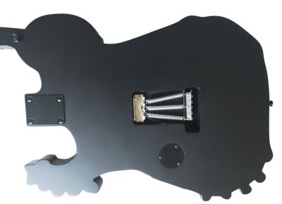 Custom Obsidian George Lynch White Skull And Bones Hand Painted Carved Skeleton Guitar - Image 7