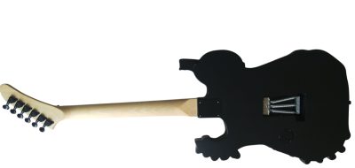 Custom Obsidian George Lynch White Skull And Bones Hand Painted Carved Skeleton Guitar - Image 8