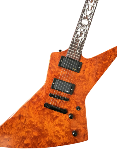 Custom Garnet James Hetfield Sun Inlay 6 String Electric Guitar Quilted Maple