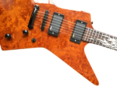 Custom Garnet James Hetfield Sun Inlay 6 String Electric Guitar Quilted Maple - Image 4