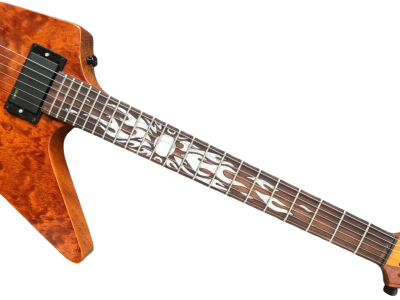 Custom Garnet James Hetfield Sun Inlay 6 String Electric Guitar Quilted Maple - Image 9