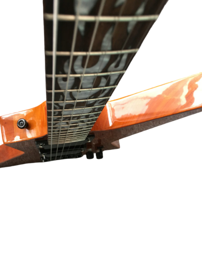 Custom Garnet James Hetfield Sun Inlay 6 String Electric Guitar Quilted Maple - Image 12