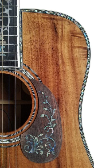 Custom Vertex 1833 D45 Solid Koa Top Ply Acoustic Electric Guitar - Image 3
