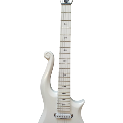 Custom Ember Prince Cloud Pearl White Electric Guitar - Image 7