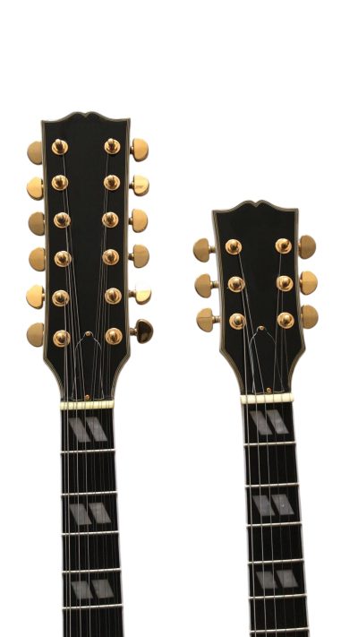 Custom Crown SG EDS1275 Bigsby Don Felder Arctic White Double Neck 12 6 String Guitar - Image 6