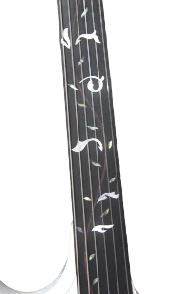 Custom Axis Steve Vai Double Neck White Jem 6 and 12 String Guitar Tree Of Life Inlay - Image 5