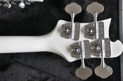 Custom Nova 4080 Geddy Lee Double Neck Tuxedo White 4 String Bass 12 String Guitar - Image 7