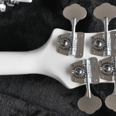 Custom Nova 4080 Geddy Lee Double Neck Tuxedo White 4 String Bass 12 String Guitar - Image 7