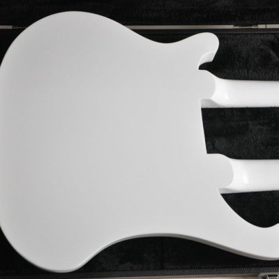 Custom Nova 4080 Geddy Lee Double Neck Tuxedo White 4 String Bass 12 String Guitar - Image 8