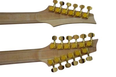 Custom Axis Steve Vai Double Neck White Jem 6 and 12 String Guitar Tree Of Life Inlay - Image 2