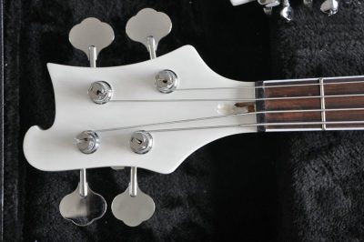 Custom Nova 4080 Geddy Lee Double Neck Tuxedo White 4 String Bass 12 String Guitar - Image 10