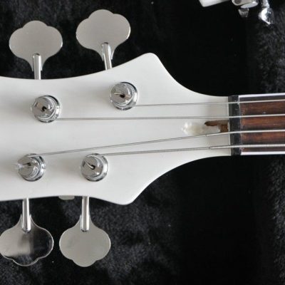 Custom Nova 4080 Geddy Lee Double Neck Tuxedo White 4 String Bass 12 String Guitar - Image 10