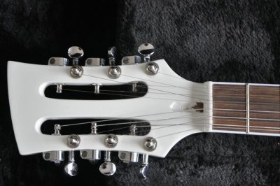 Custom Nova 4080 Geddy Lee Double Neck Tuxedo White 4 String Bass 12 String Guitar - Image 11