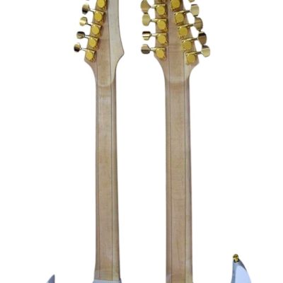 Custom Axis Steve Double Neck White Jem 6 and 12 String Guitar Tree Of Life Inlay - Image 11