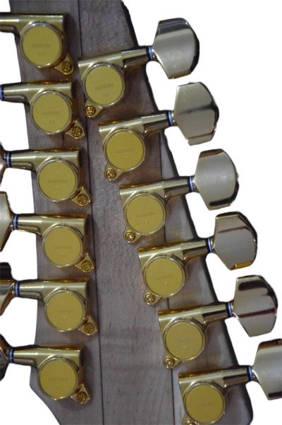 Custom Axis Steve Vai Double Neck White Jem 6 and 12 String Guitar Tree Of Life Inlay - Image 12