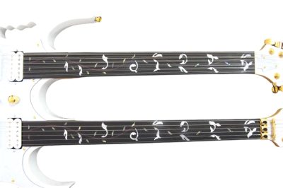 Custom Axis Steve Vai Double Neck White Jem 6 and 12 String Guitar Tree Of Life Inlay - Image 14