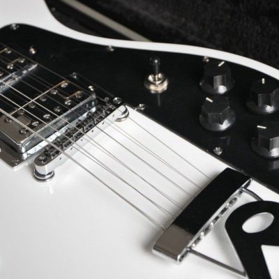 Custom Nova 4080 Geddy Lee Double Neck Tuxedo White 4 String Bass 12 String Guitar - Image 15