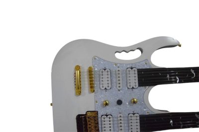 Custom Axis Steve Vai Double Neck White Jem 6 and 12 String Guitar Tree Of Life Inlay - Image 15