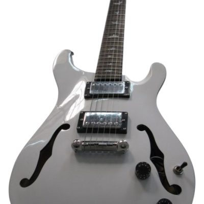 Custom Monarch Santana Fhole Antique White Electric Guitar - Image 3