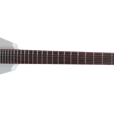 Custom Race Flying V Buckethead White Red Stripe Y2KV Guitar Floyd Rose Tremolo - Image 6