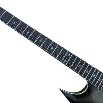 Custom Norturne Master Warlock Extreme Kerry Black Gray Quilted Maple Top Guitar Floyd Rose Tremolo - Image 9