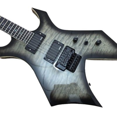 Custom Norturne Master Warlock Extreme Kerry Black Gray Quilted Maple Top Guitar