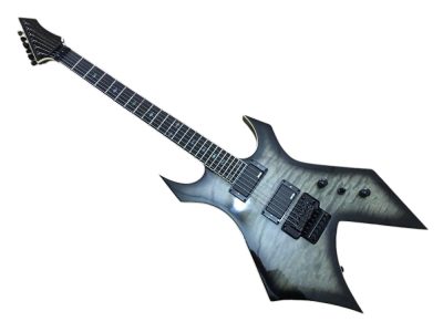 Custom Norturne Master Warlock Extreme Kerry Black Gray Quilted Maple Top Guitar Floyd Rose Tremolo - Image 13