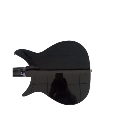 Custom Nova Black Jetglo 325C64 21 Inch Scale Lenght Electric Guitar - Image 4