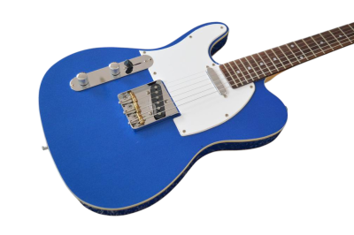 Custom Regent TL Blue Left Handed White Pickguard Electric Guitar