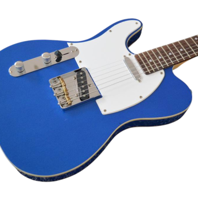 Custom Regent TL Blue Left Handed White Pickguard Electric Guitar