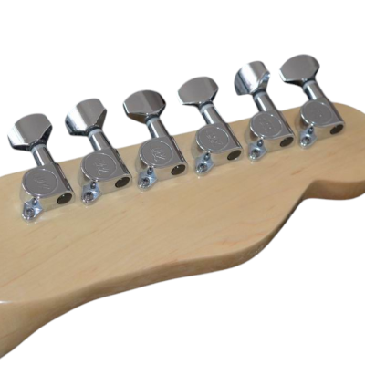 Custom Regent TL Blue Left Handed White Pickguard Electric Guitar - Image 5