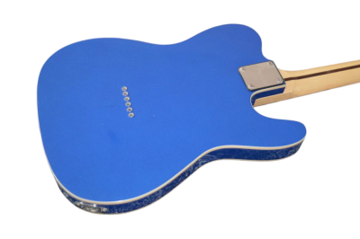 Custom Regent TL Blue Left Handed White Pickguard Electric Guitar - Image 6