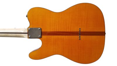 Custom Regent TL Danny Gatton Cubic Zirconium Side Markers Orange Tiger Maple Top Guitar - Image 4