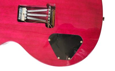 Custom Monarch Santana Pink Flame Maple Top Electric Guitar - Image 2