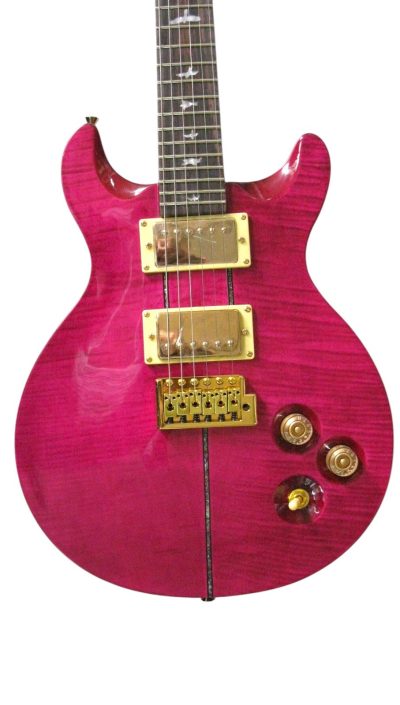 Custom Monarch Santana Pink Flame Maple Top Electric Guitar