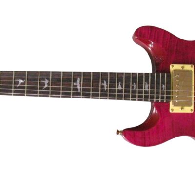 Custom Monarch Santana Pink Flame Maple Top Electric Guitar - Image 10
