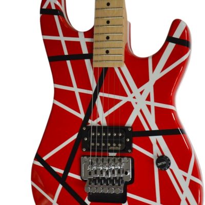 Custom Lazu Wolfgang Striped 5150 Red Tremolo Guitar