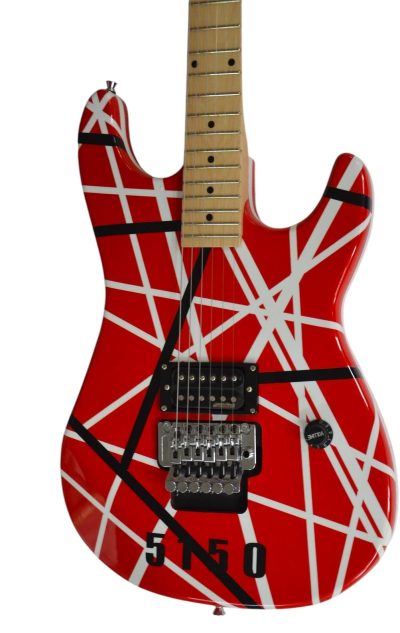 Custom Lazu Wolfgang Striped 5150 Red Tremolo Guitar