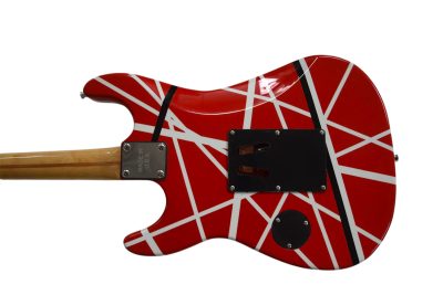 Custom Lazu Wolfgang Striped 5150 Red Tremolo Guitar - Image 4