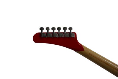Custom Lazu Wolfgang Striped 5150 Red Tremolo Guitar - Image 5