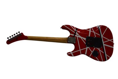 Custom Lazu Wolfgang Striped 5150 Red Tremolo Guitar - Image 6