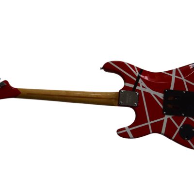 Custom Lazu Wolfgang Striped 5150 Red Tremolo Guitar - Image 6