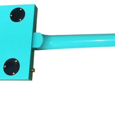 Custom Sovereign Bigsby Bo Diddley G5810 Sea Foam Green Gold Pickguard Guitar - Image 7