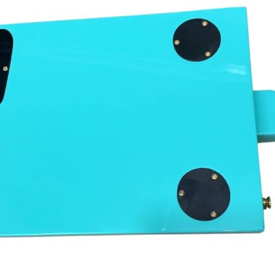 Custom Sovereign Bigsby Bo Diddley G5810 Sea Foam Green Gold Pickguard Guitar - Image 8
