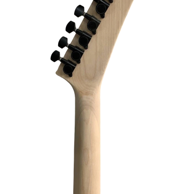 Custom Obsidian George Skull And Bones Carved Skeleton Guitar No Paint - Image 2
