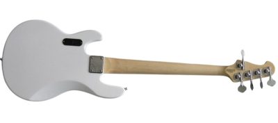 Custom Aether Sting Clifton White 5 String 1 Pickup Bass - Image 4