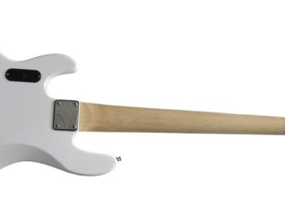Custom Aether Sting Clifton White 5 String 1 Pickup Bass - Image 4