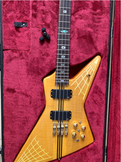 Custom Cylinder Spyder 4 String Bass Alembic Solid Tiger Maple Entwistle - Image 20