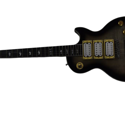 Custom Crown Ace Frehley Kiss Translucent Blackburst Electric Guitar - Image 3